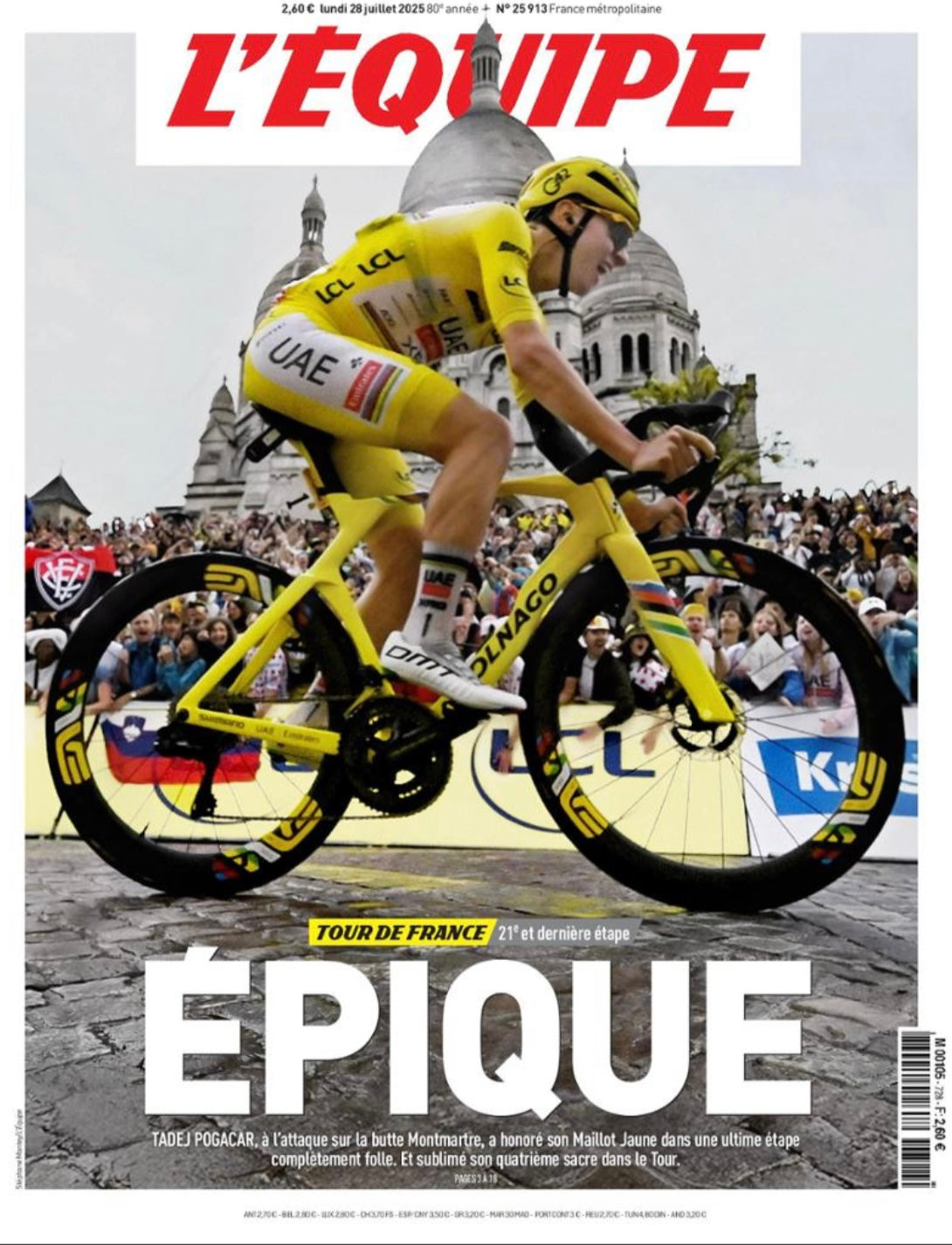 Journal l'équipe "Epique"