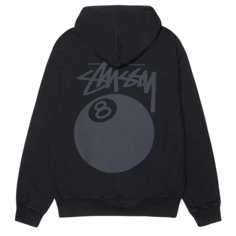 Hoodie Stüssy 8Ball Pigment Dyed Black