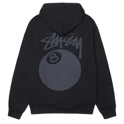 Hoodie Stüssy 8Ball Pigment Dyed Black