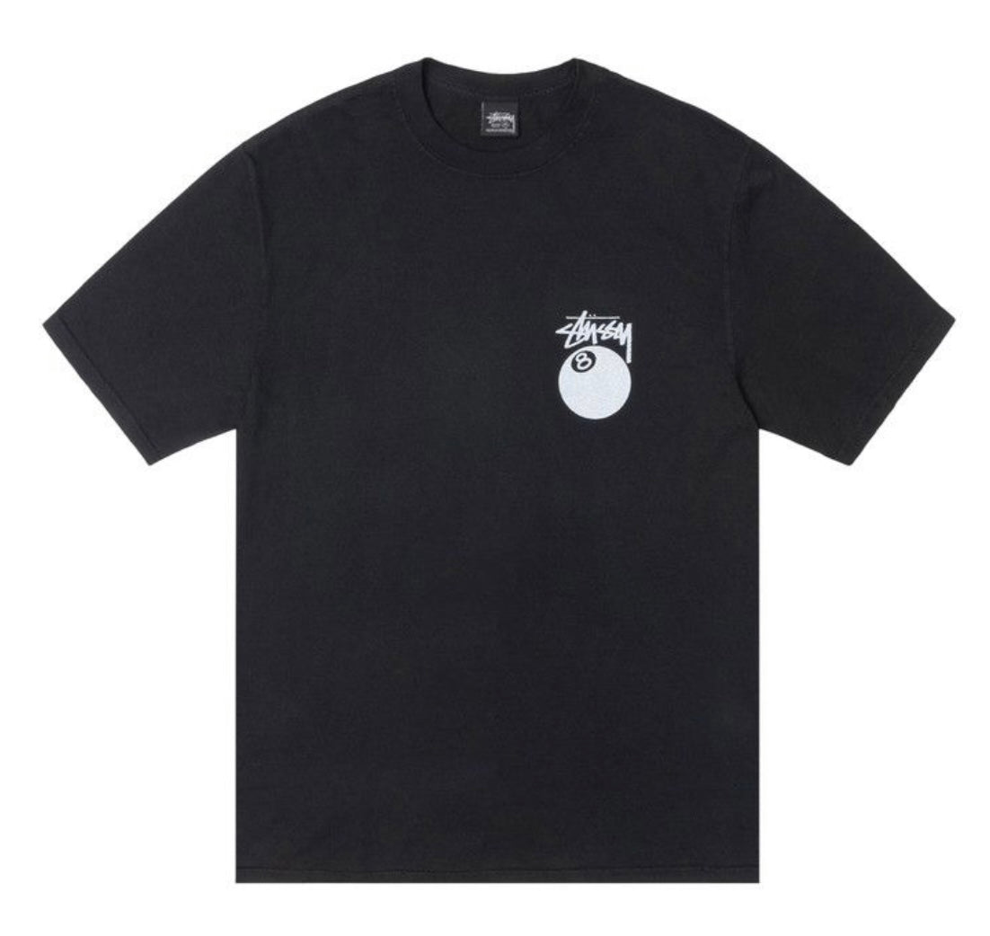 T-Shirt Stüssy 8Ball Pigment Dyed Black