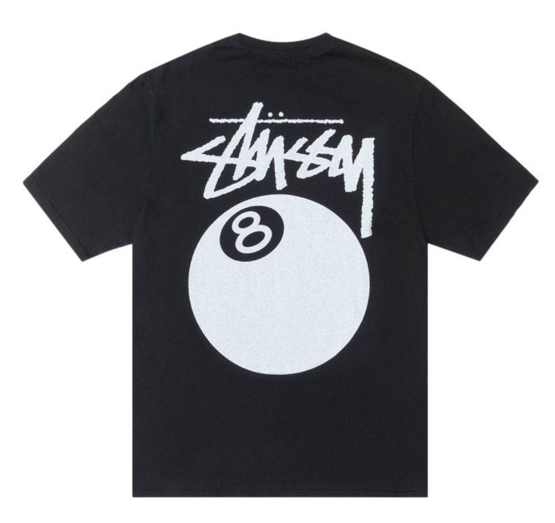 T-Shirt Stüssy 8Ball Pigment Dyed Black